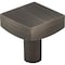 Jeffrey Alexander 1-1/8" Overall Length Brushed Pewter Square Dominique Cabinet Knob 845BNBDL - alternate 1